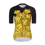 RIVANELLE Cyklistický dres s krátkym rukávom - CHEETAH II - žltá/čierna RIVANELLE Cyklistický dres s krátkym rukávom - CHEETAH II - žltá/čierna
