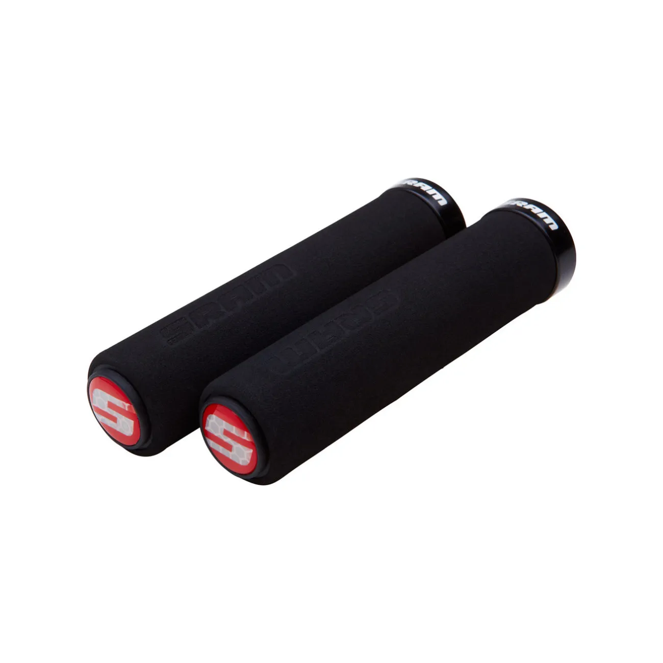 SRAM gripy - LOCKING GRIPS 129 mm - čierna/červená SRAM gripy - LOCKING GRIPS 129 mm - čierna/červená