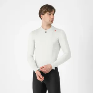 CASTELLI Cyklistický dres s dlhým rukávom letný - ESPRESSO - biela CASTELLI Cyklistický dres s dlhým rukávom letný - ESPRESSO - biela