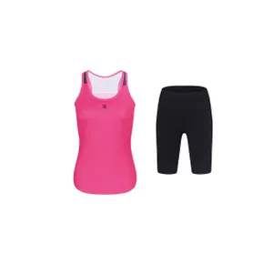 HOLOKOLO Cyklistický krátky dres a krátke nohavice - SPARK ELITE - čierna/ružová HOLOKOLO Cyklistický krátky dres a krátke nohavice - SPARK ELITE - čierna/ružová