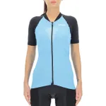 UYN Cyklistický dres s krátkym rukávom - GRANFONDO LADY - antracitová/svetlo modrá UYN Cyklistický dres s krátkym rukávom - GRANFONDO LADY - antracitová/svetlo modrá
