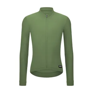 SANTINI Cyklistický dres s dlhým rukávom zimný - RTR - zelená SANTINI Cyklistický dres s dlhým rukávom zimný - RTR - zelená