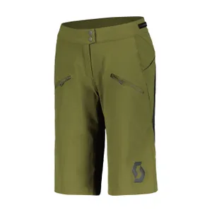 SCOTT Cyklistické nohavice krátke bez trakov - TRAIL VERTIC PRO W/PAD W - zelená/čierna SCOTT Cyklistické nohavice krátke bez trakov - TRAIL VERTIC PRO W/PAD W - zelená/čierna