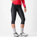 CASTELLI Cyklistické nohavice 3/4 bez trakov - ENTRATA W - čierna CASTELLI Cyklistické nohavice 3/4 bez trakov - ENTRATA W - čierna
