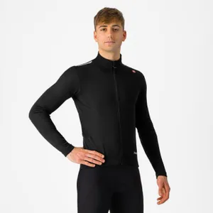 CASTELLI Cyklistická zateplená bunda - ESPRESSO AIR - antracitová CASTELLI Cyklistická zateplená bunda - ESPRESSO AIR - antracitová