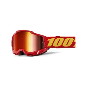 100% SPEEDLAB Cyklistické okuliare - ACCURI 2 - červená/žltá 100% SPEEDLAB Cyklistické okuliare - ACCURI 2 - červená/žltá