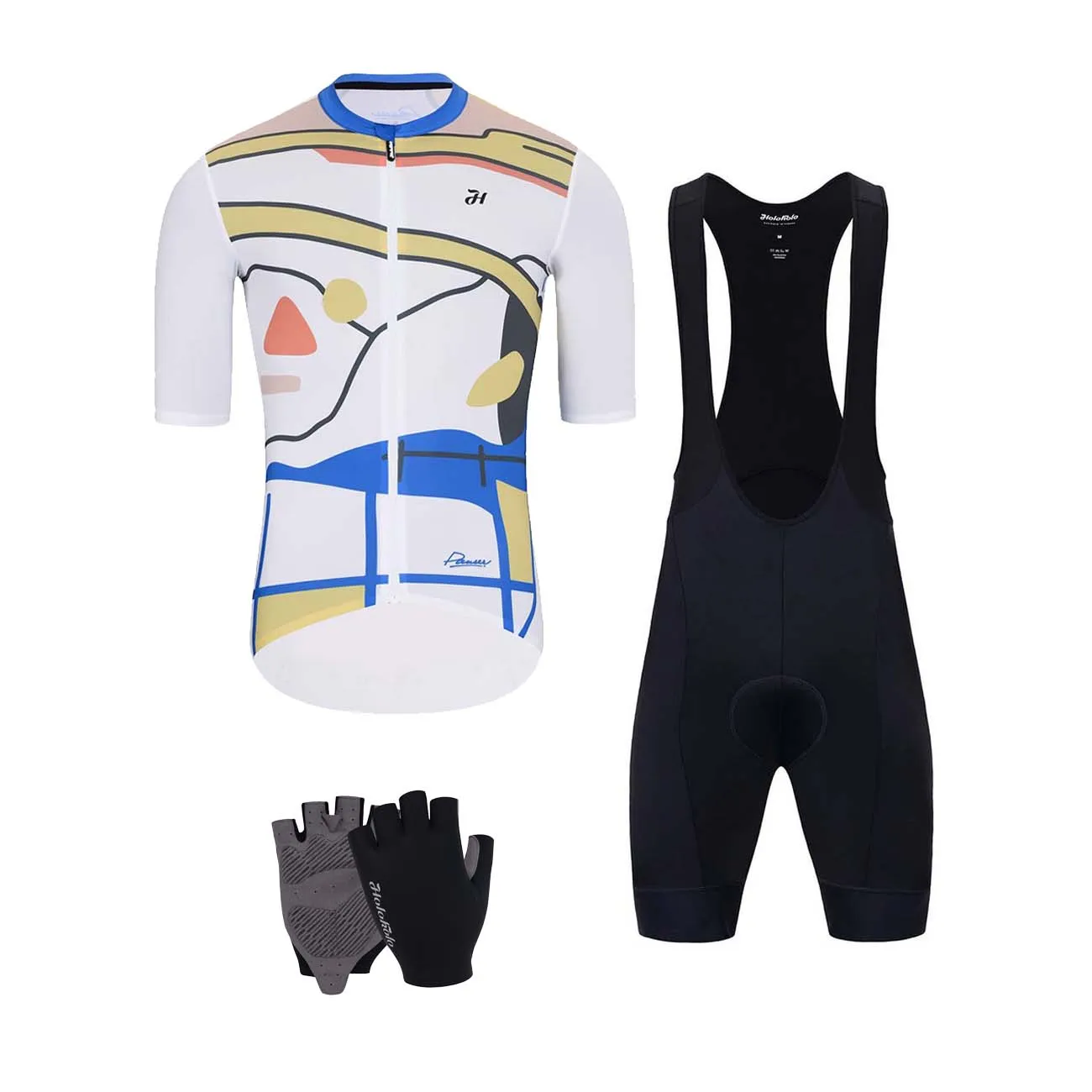 HOLOKOLO Cyklistický mega set - HORIZON ELITE - čierna/viacfarebná/biela HOLOKOLO Cyklistický mega set - HORIZON ELITE - čierna/viacfarebná/biela