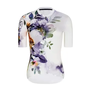 RIVANELLE Cyklistický dres s krátkym rukávom - FLOWERY LADY - biela/viacfarebná RIVANELLE Cyklistický dres s krátkym rukávom - FLOWERY LADY - biela/viacfarebná