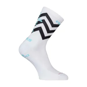 Q36.5 Cyklistické ponožky klasické - NIBALI SHARK SOCKS - biela Q36.5 Cyklistické ponožky klasické - NIBALI SHARK SOCKS - biela