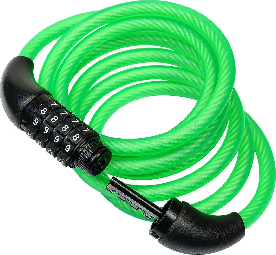 Šport a outdoor | Cyklistika | Cyklodoplnky | Zámky - Richter Czech RL.567.8x1800.ZEL oceľový kódový lankový zámok, 8 × 1800 mm Šport a outdoor | Cyklistika | Cyklodoplnky | Zámky - Richter Czech RL.567.8x1800.ZEL oceľový kódový lankový zámok, 8 × 1800 mm