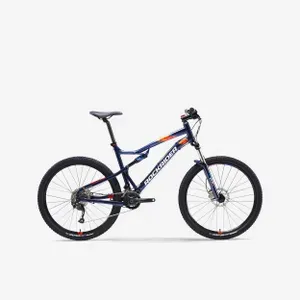 Horský bicykel - Celoodpružený horský bicykel ST 540 S 27,5" modro-oranžový Horský bicykel - Celoodpružený horský bicykel ST 540 S 27,5" modro-oranžový