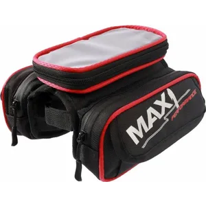 Šport a outdoor | Cyklistika | Cyklodoplnky | Tašky - MAX1 Mobile Two – taška na rám, červeno-čierna Šport a outdoor | Cyklistika | Cyklodoplnky | Tašky - MAX1 Mobile Two – taška na rám, červeno-čierna