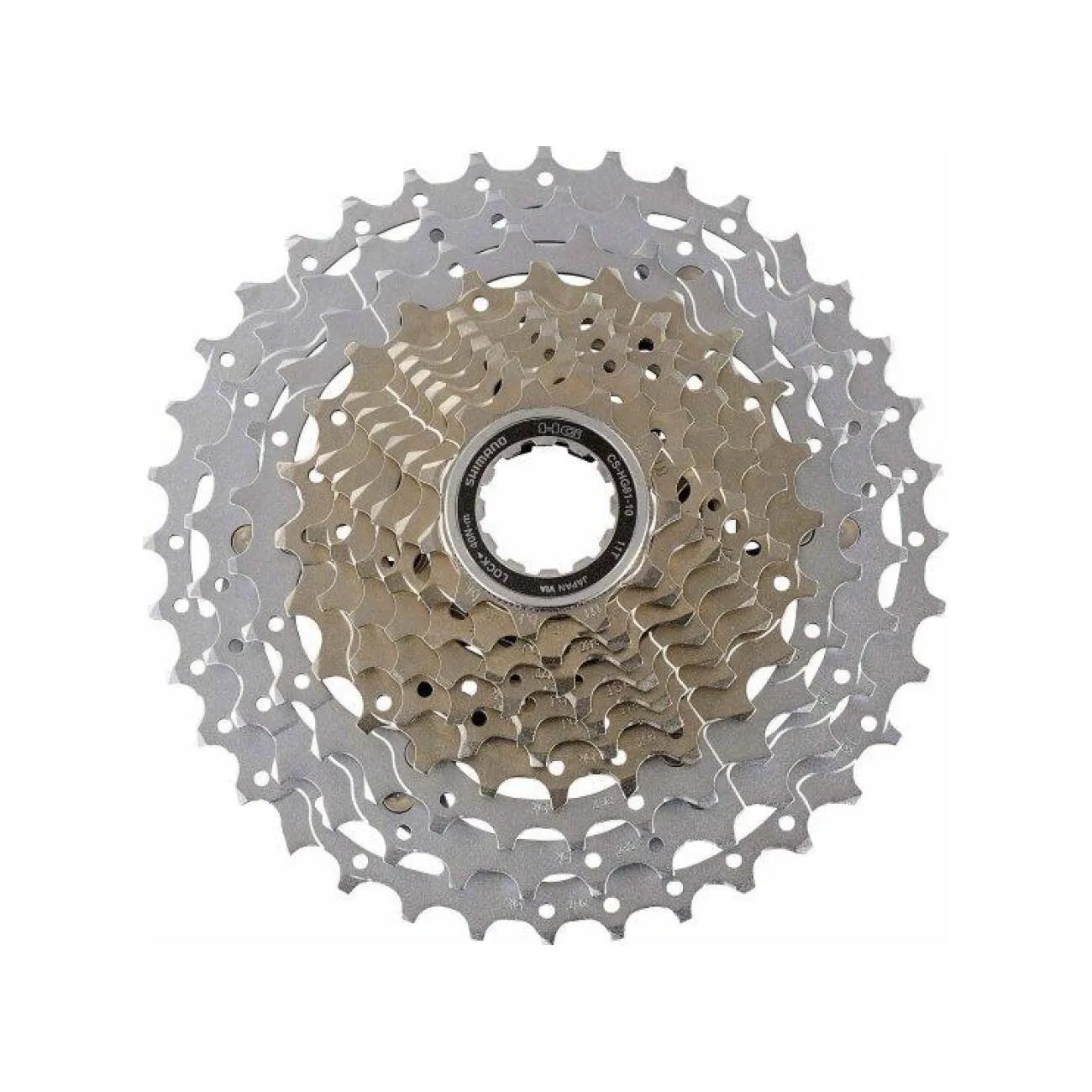 SHIMANO kazeta - CASSETTE HG81 10 11-34 - strieborná SHIMANO kazeta - CASSETTE HG81 10 11-34 - strieborná
