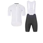 HOLOKOLO Cyklistický krátky dres a krátke nohavice - VICTORIOUS - biela/čierna HOLOKOLO Cyklistický krátky dres a krátke nohavice - VICTORIOUS - biela/čierna