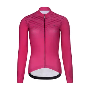 RIVANELLE Cyklistický dres s dlhým rukávom zimný - STARLIGHT WINTER - ružová RIVANELLE Cyklistický dres s dlhým rukávom zimný - STARLIGHT WINTER - ružová