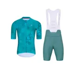 HOLOKOLO Cyklistický krátky dres a krátke nohavice - RUSTLE - modrá/tyrkysová HOLOKOLO Cyklistický krátky dres a krátke nohavice - RUSTLE - modrá/tyrkysová