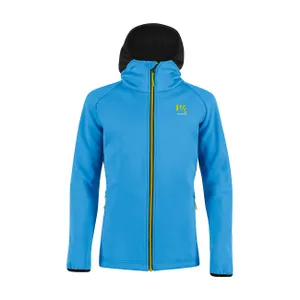 KARPOS Cyklistická vetruodolná bunda - LAVAREDO KID WINTER - modrá/čierna KARPOS Cyklistická vetruodolná bunda - LAVAREDO KID WINTER - modrá/čierna