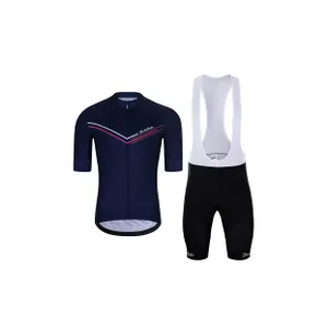 HOLOKOLO Cyklistický krátky dres a krátke nohavice - LEVEL UP - červená/čierna HOLOKOLO Cyklistický krátky dres a krátke nohavice - LEVEL UP - červená/čierna