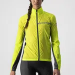 CASTELLI Cyklistická vetruodolná bunda - SQUADRA STRECH LADY - žltá CASTELLI Cyklistická vetruodolná bunda - SQUADRA STRECH LADY - žltá