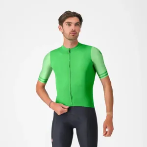 CASTELLI Cyklistický dres s krátkym rukávom - PROLOGO LITE 2 - zelená CASTELLI Cyklistický dres s krátkym rukávom - PROLOGO LITE 2 - zelená