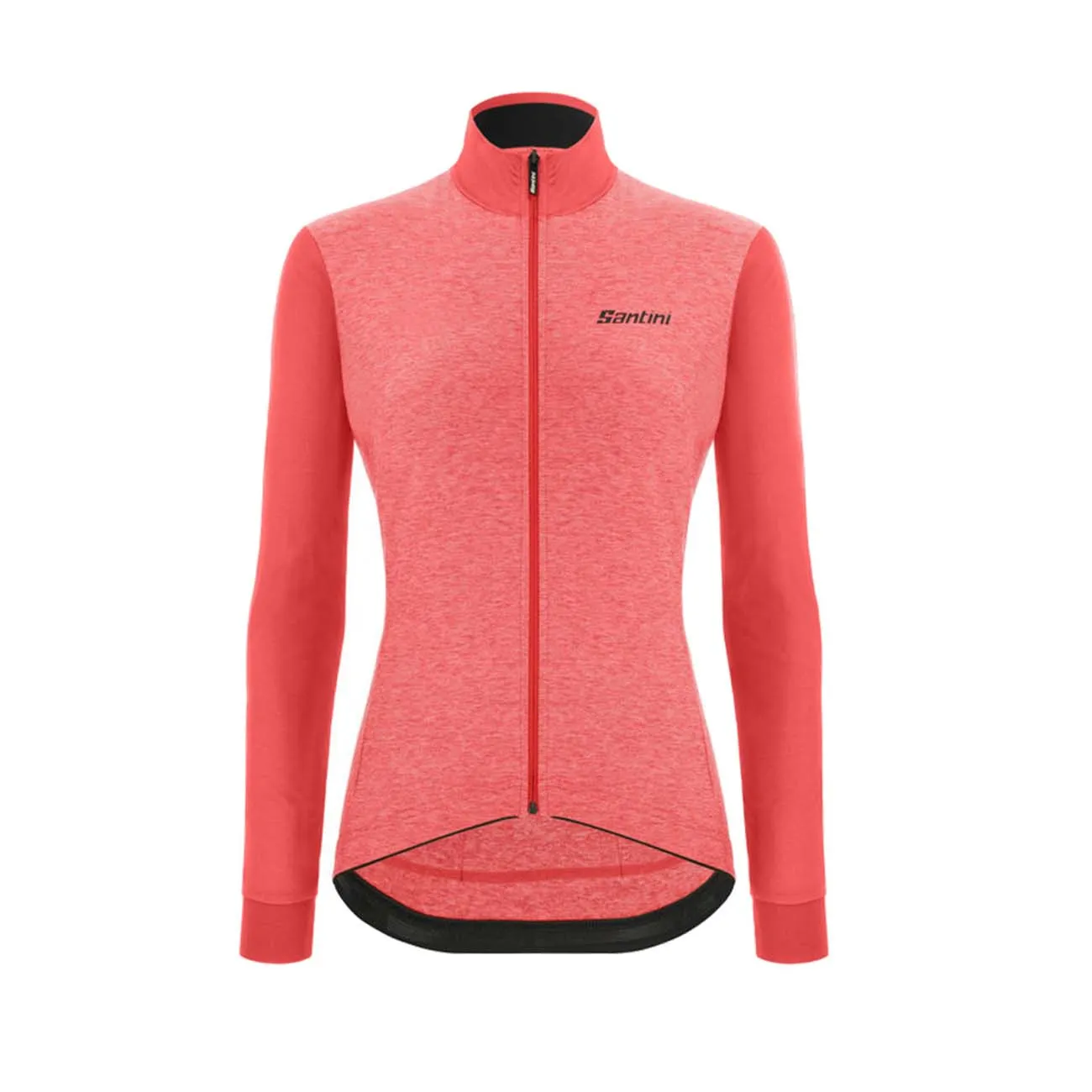SANTINI Cyklistický dres s dlhým rukávom zimný - COLORE PURO LADY W - ružová SANTINI Cyklistický dres s dlhým rukávom zimný - COLORE PURO LADY W - ružová