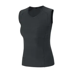 GORE Cyklistické tričko bez rukávov - BASE LAYER - čierna GORE Cyklistické tričko bez rukávov - BASE LAYER - čierna