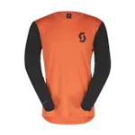 SCOTT Cyklistický dres s dlhým rukávom letný - TRAIL VERTIC LS - čierna/oranžová SCOTT Cyklistický dres s dlhým rukávom letný - TRAIL VERTIC LS - čierna/oranžová