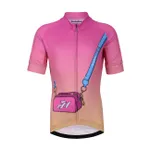HOLOKOLO Cyklistický dres s krátkym rukávom - CANDYBAG KIDS - žltá/ružová HOLOKOLO Cyklistický dres s krátkym rukávom - CANDYBAG KIDS - žltá/ružová