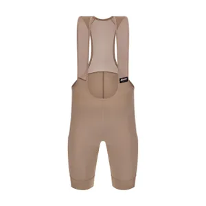 SANTINI Cyklistické nohavice krátke s trakmi - RTR - hnedá SANTINI Cyklistické nohavice krátke s trakmi - RTR - hnedá