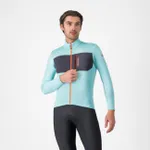CASTELLI Cyklistický dres s dlhým rukávom zimný - UNLIMITED TRAIL 2 - svetlo modrá CASTELLI Cyklistický dres s dlhým rukávom zimný - UNLIMITED TRAIL 2 - svetlo modrá