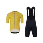 HOLOKOLO Cyklistický krátky dres a krátke nohavice - VICTORIOUS - čierna/žltá HOLOKOLO Cyklistický krátky dres a krátke nohavice - VICTORIOUS - čierna/žltá