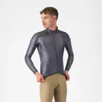 CASTELLI Cyklistická vetruodolná bunda - ARIA SHELL 2 - šedá CASTELLI Cyklistická vetruodolná bunda - ARIA SHELL 2 - šedá