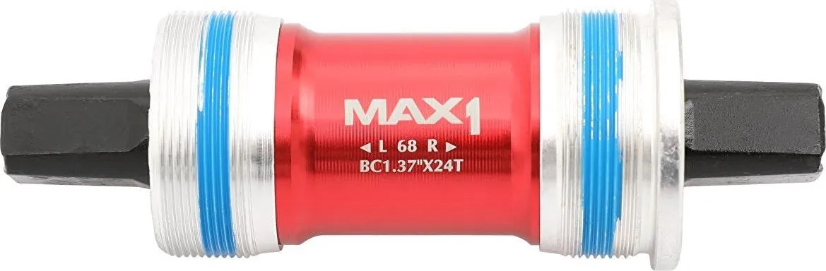 Šport a outdoor | Cyklistika | Diely a komponenty | Stredové zloženia - MAX1 Osa 122,5 + Al misky BSA Šport a outdoor | Cyklistika | Diely a komponenty | Stredové zloženia - MAX1 Osa 122,5 + Al misky BSA