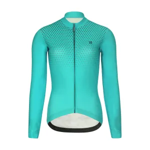 RIVANELLE Cyklistický dres s dlhým rukávom zimný - STARLIGHT WINTER - tyrkysová RIVANELLE Cyklistický dres s dlhým rukávom zimný - STARLIGHT WINTER - tyrkysová