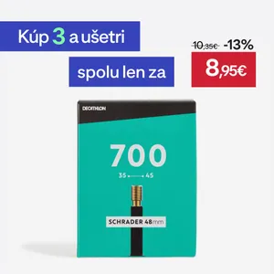 Športy > Cyklistika > Plášte a duše na bicykle > Cyklistické duše a ventily - Duša 700 × 35/45 ventil Schrader 48 mm Športy > Cyklistika > Plášte a duše na bicykle > Cyklistické duše a ventily - Duša 700 × 35/45 ventil Schrader 48 mm
