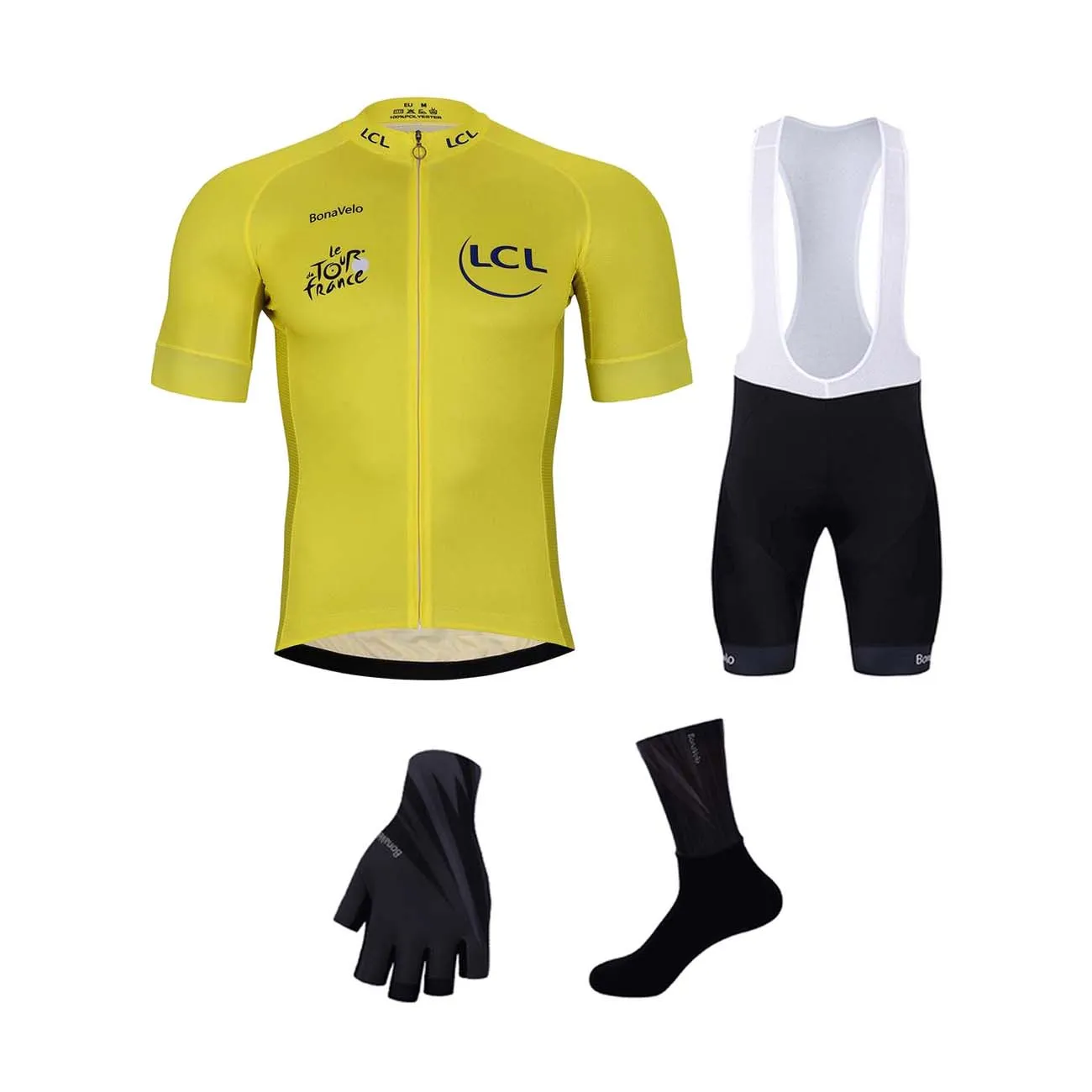 BONAVELO Cyklistický mega set - TOUR DE FRANCE 2025 - čierna/žltá BONAVELO Cyklistický mega set - TOUR DE FRANCE 2025 - čierna/žltá
