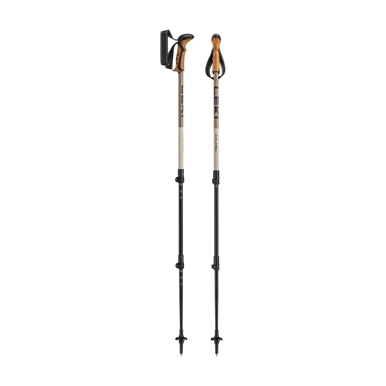 LEKI palice - KHUMBU 110-145 CM - hnedá/čierna LEKI palice - KHUMBU 110-145 CM - hnedá/čierna