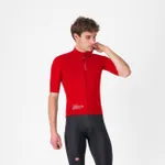 CASTELLI Cyklistická vetruodolná bunda - DO.DI.CI. SHORT SLEEVE - červená CASTELLI Cyklistická vetruodolná bunda - DO.DI.CI. SHORT SLEEVE - červená