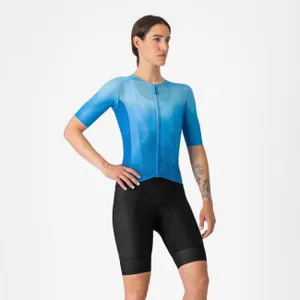 CASTELLI Cyklistické nohavice krátke s trakmi - A/C W - čierna CASTELLI Cyklistické nohavice krátke s trakmi - A/C W - čierna