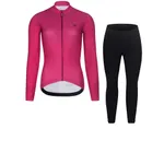 RIVANELLE Cyklistická zimná bunda a nohavice - STARLIGHT WINTER - čierna/ružová RIVANELLE Cyklistická zimná bunda a nohavice - STARLIGHT WINTER - čierna/ružová
