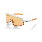 100% SPEEDLAB Cyklistické okuliare - GLENDALE - biela/oranžová 100% SPEEDLAB Cyklistické okuliare - GLENDALE - biela/oranžová