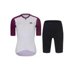 RIVANELLE Cyklistický krátky dres a krátke nohavice - TECHNICAL - bordová/čierna/biela RIVANELLE Cyklistický krátky dres a krátke nohavice - TECHNICAL - bordová/čierna/biela