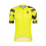 SCOTT Cyklistický dres s krátkym rukávom - RC PREMIUM CLIMBER - čierna/žltá SCOTT Cyklistický dres s krátkym rukávom - RC PREMIUM CLIMBER - čierna/žltá