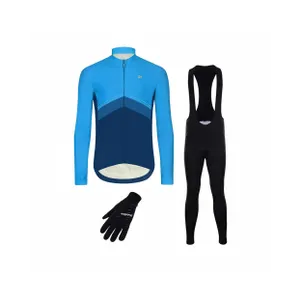 HOLOKOLO Cyklistický mega set - ARROW II. WINTER - čierna/modrá HOLOKOLO Cyklistický mega set - ARROW II. WINTER - čierna/modrá