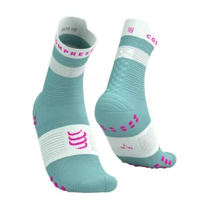 COMPRESSPORT Cyklistické ponožky klasické - PRO RACING SOCKS V4.0 RUN - tyrkysová COMPRESSPORT Cyklistické ponožky klasické - PRO RACING SOCKS V4.0 RUN - tyrkysová