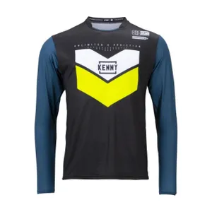 KENNY Cyklistický dres s dlhým rukávom letný - PROLIGHT - žltá/modrá KENNY Cyklistický dres s dlhým rukávom letný - PROLIGHT - žltá/modrá