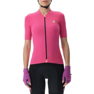 UYN Cyklistický dres s krátkym rukávom - LIGHTSPEED LADY - ružová/čierna UYN Cyklistický dres s krátkym rukávom - LIGHTSPEED LADY - ružová/čierna