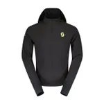 SCOTT Cyklistická zateplená bunda - RC RUN WARM - čierna/žltá SCOTT Cyklistická zateplená bunda - RC RUN WARM - čierna/žltá