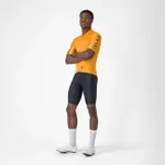 CASTELLI Cyklistický dres s krátkym rukávom - ENTRATA APEX - oranžová CASTELLI Cyklistický dres s krátkym rukávom - ENTRATA APEX - oranžová