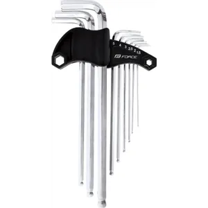 Šport a outdoor | Cyklistika | Náradie | Imbusové a torx kľúče - Force Profi sada 9 imbusov 1,5 – 10 mm, v držiaku Šport a outdoor | Cyklistika | Náradie | Imbusové a torx kľúče - Force Profi sada 9 imbusov 1,5 – 10 mm, v držiaku